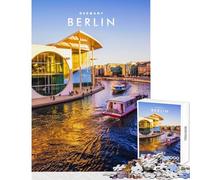 1000 Pieces Puzzles for Adults Berlin City Fun Family Connection Activity Memorable Christmas Giftsing Option (38x52cm)