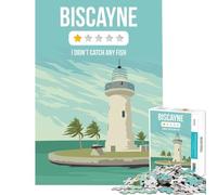 1000 Pieces Puzzles for Adults Biscayne Bad Review Art Brain Intelligence Challenge Addictive Toys Fun Games Family Activities Secret Santa Gifts (Size 38x26cm)