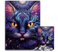 1000 Pieces Puzzles for Adults Black Cat Puzzles for Adults Brain Teaser Game for Teenagers, Perfect 26X38CM/10.23x14.96inch