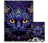 1000 Pieces Puzzles for Adults Black Cat Puzzles for Adults Brain Teaser Game for Teenagers, Perfect 50x75CM/19.68x29.52inch