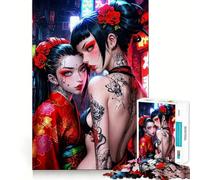 1000 Pieces Puzzles for Adults Blades of Desire Tight Cut Fun, Logic Thinking Play, Leisure Fun Time, Xmas Scene Art (50x75cm)
