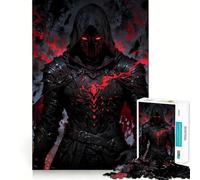 1000 Pieces Puzzles for Adults Blood Oath Knight︰ Crimson Vanguard Tight Cut Fun, Logic Thinking Play, Leisure Fun Time, Xmas Scene Art (50x75cm)