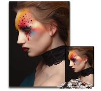 1000 Pieces Puzzles for Adults Bloody Eyes Makeup Jigsaw Puzzles for Mother'S Day Birthdays Christmas 1000 PCS(75x50cm)