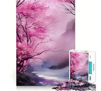 1000 Pieces Puzzles for Adults Blue Clean River in Spring Perfect Edge Play, Brain Teasing Play, Idle Play Game, Xmas Scene Art (38x52cm)