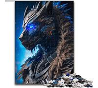 1000 Pieces Puzzles for Adults Blue Tiger Warrior 1000 Pieces Puzzle Gifts for Birthdays, Holidays & Home Decor Size 26X38CM