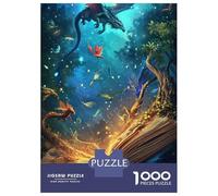 1000 Pieces Puzzles for Adults Books Fantasy Magic Jigsaw Puzzle Hands-on Game Home Decoration Unique Gifts for Birthday And Christmas 38x26cm/1000pcs
