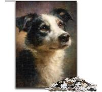 1000 Pieces Puzzles for Adults Border Collie 1000Pc Adults Jigsaw Puzzle for Birthdays, Holidays, And Special Occasions (Size 50x75cm)