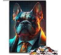 1000 Pieces Puzzles for Adults Boss Bulldog Jigsaw Puzzles for Adults 1000 Home Decor Gift, Brain Teaser Game (Szie 26x38 cm)