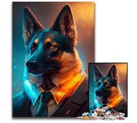 1000 Pieces Puzzles for Adults Boss Giraffe Wooden Jigsaw Challenging Brain Teaser for Teenagers, Family Fun Interactive Game 50x75CM/19.68x29.52inch