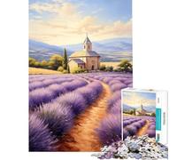 1000 Pieces Puzzles for Adults Botanical Lavender Flower Brain Teaser Game Toys Educational Games Birthday Gifts Analysis And Logic (Size 38x26cm)