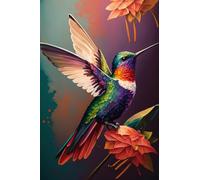 1000 Pieces Puzzles for Adults - Brightly Colored Hummingbirds Funny Inspirational Wooden Jigsaw Puzzles for Family Activities Games