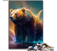 1000 Pieces Puzzles for Adults Brown Bear Jigsaw Puzzles for Adults size : 26x38cm Home Activity for Holidays, Birthdays, And Family Game Nights