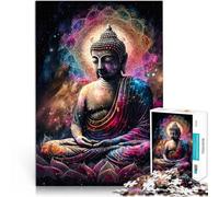 1000 Pieces Puzzles for Adults Buddha Beside Lotus Made of wood，for age 14+ Hands-on Game A work of art。size：50x75cm/14.96x20.47inch