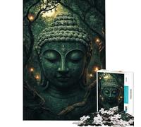 1000 Pieces Puzzles for Adults Buddha in The Forest Jigsaw Puzzle Brain Teaser Game Analysis And Logic Unique Gifts for Birthday And Christmas (Size 38x52cm)