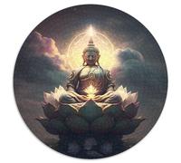 1000 Pieces Puzzles for Adults Buddha Round Puzzles 1000 Pieces for Adults Brain Teaser & Home Decor, Perfect 67.5x67.5cm