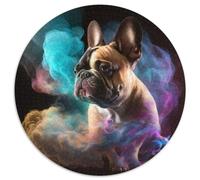 1000 Pieces Puzzles for Adults Bulldog Nebula 1000 Piece Round Jigsaw Puzzle Ideal And Home Decor 67.5x67.5cm
