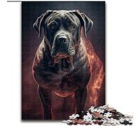 1000 Pieces Puzzles for Adults Cane Corso Fire Jigsaw Puzzles Made of cardboard, for Teenagers & Teens, Ideal Birthday 1000pcs(26x38cm)