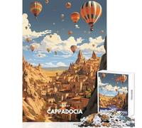 1000 Pieces Puzzles for Adults Cappadocia Hot Air Balloons Fun Family Connection Activity Memorable Christmas Giftsing Option (50x75cm)