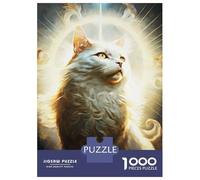 1000 Pieces Puzzles for Adults Cat of Power Surrounded Teenager Puzzles Brain Teaser Game Home Decoration for Is Ideal As A Gift 52x38cm/1000pcs