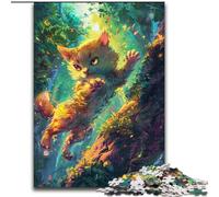 1000 Pieces Puzzles for Adults Cats Art Made of Wood, Perfect for Family Fun on Birthdays, Christmas 50x75cm Engaging Family Game Night Activity