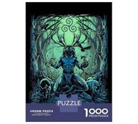 1000 Pieces Puzzles for Adults Cernunnos Celtic Irish Jigsaw Puzzle Hands-on Game Home Decoration Unique Gifts for Birthday And Christmas 52x38cm/1000pcs