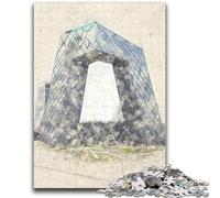 1000 Pieces Puzzles for Adults China Central Television Perfect Decoration Brain Teaser Game Gifts for Women Men 50x75cm