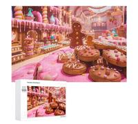 1000 Pieces Puzzles for Adults - Chocolate Factory Fantasy Funny Boxed Puzzles,Challenging and Relaxing Gifts Idea for Puzzle Enthusiasts