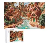 1000 Pieces Puzzles for Adults - Chocolate Factory in 3D Cartoon Style Puzzles Challenging and Relaxing Gifts Idea for Puzzle Enthusiasts