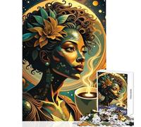 1000 Pieces Puzzles for Adults Coffee Harmony Anti-Stress Toys Funny Gift Brain Teaser Game Improving Love between Couples size 38x26cm