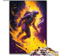 1000 Pieces Puzzles for Adults Color Astronaut Made of Wood, Perfect Christmas & New Year Gift, 50x75cm for Family Interactive Game