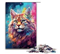 1000 Pieces Puzzles for Adults Colorful And Handsome Cat Decompressing Intellectual Educational Toy Gifts Ideas 75x50cm