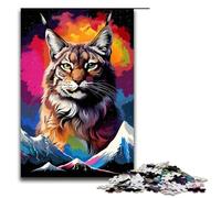 1000 Pieces Puzzles for Adults Colorful And Handsome Cat Decompressing Intellectual Educational Toy Gifts Ideas 75x50cm