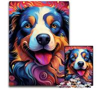 1000 Pieces Puzzles for Adults Colorful Art Dog Puzzles for Adults Brain Teaser Game for Teenagers, Perfect 26X38CM/10.23x14.96inch
