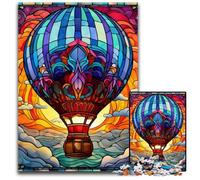 1000 Pieces Puzzles for Adults Colorful Art Hot Air Balloon Puzzles for Adults Brain Teaser Game for Teenagers, Perfect 26X38CM/10.23x14.96inch
