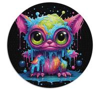 1000 Pieces Puzzles for Adults Colorful Art Monster Jigsaw Puzzles for Adults Family Interaction & Fun Gift,Vibrant Abstract Design 67.5x67.5 cm
