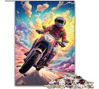 1000 Pieces Puzzles for Adults Colorful Art Motorcycle Jigsaw Puzzles for Adults size : 50x75cm Home Activity for Holidays, Birthdays, And Family Game Nights