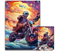 1000 Pieces Puzzles for Adults Colorful Art Motorcycle Puzzles for Adults Brain Teaser Game for Teenagers, Perfect 50x75CM/19.68x29.52inch