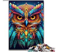 1000 Pieces Puzzles for Adults Colorful Art Owl Jigsaw Puzzles for Adults size50x75cm Gift for Men And Women, Daily & Special Occasion