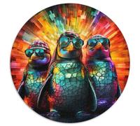 1000 Pieces Puzzles for Adults Colorful Art Penguin Difficult Puzzles for Adults Family Interaction & Brain Challenge,Family Activity Challenge (67.5x67.5cm)