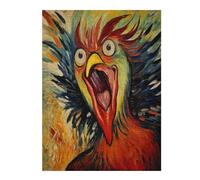 1000 Pieces Puzzles for Adults - Colorful Bird with A Surprised Look On Its Face Puzzle Family Game Adult Decompression Child Education Gift for Intellective Educational Game,Gift