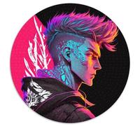 1000 Pieces Puzzles for Adults Colorful Boy 1000 Pieces Round Puzzles for Adults for Teenager & Families, Perfect DIY Decor & Brain-Teasing Challenge 67.5x67.5cm