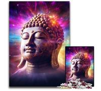 1000 Pieces Puzzles for Adults Colorful Buddha Wooden Jigsaw Puzzles Home Activity for Holidays, Birthdays, And Family Game Nights 50x75CM/19.68x29.52inch