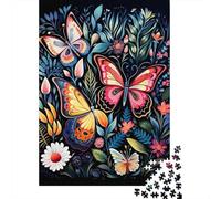 1000 Pieces Puzzles for Adults Colorful Butterfly Garden-5 Jigsaw Puzzle Hands-on Game Home Decoration Unique Gifts for Birthday And Christmas 52x38cm/1000pcs