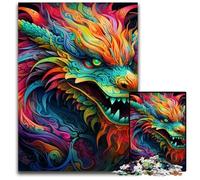 1000 Pieces Puzzles for Adults Colorful Chinese Dragon Puzzles for Adults Brain Teaser Game for Teenagers, Perfect 50x75CM/19.68x29.52inch