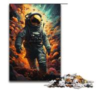 1000 Pieces Puzzles for Adults Colorful Fantasy Astronaut Wooden Jigsaw for Adults And Kids Stress Relief Tool1000 PCS(38x26cm)