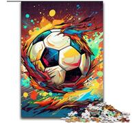 1000 Pieces Puzzles for Adults Colorful Football cardboard Jigsaw Puzzles size 26x38cm Perfect for Birthday, Christmas