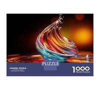 1000 Pieces Puzzles for Adults Colorful Glass Sculpture Puzzle for Adults Toy Wall Decor Analysis And Logic Unique Gifts for Birthday And Christmas 52x38cm/1000pcs