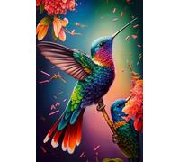 1000 Pieces Puzzles for Adults - Colorful Hummingbirds Stress Relief Puzzle, Family Entertainment, Relaxation and Leisure, Collectible Decoration Puzzle