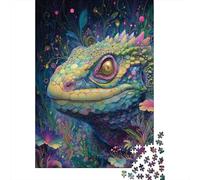 1000 Pieces Puzzles for Adults Colorful Lizard Fantasy Art Puzzles for Adults Hands-on Game But Fun And Humorous Parent-child Interaction 52x38cm/1000pcs