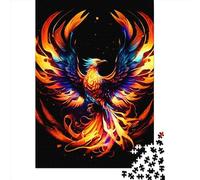 1000 Pieces Puzzles for Adults Colorful Phoenix3 Creative Square Jigsaw Puzzles for Adults, Wooden Puzzles Home Decoration Jigsaw Puzzles 1000pcs (75x50cm)